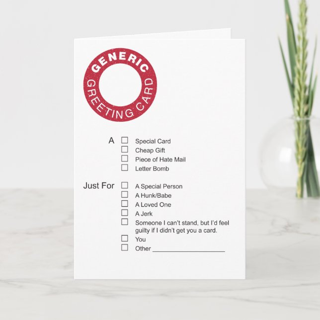 Generic Greeting Card (Front)