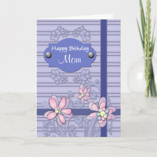 Generic Happy Birthday set up for Mum Gift Tag Card