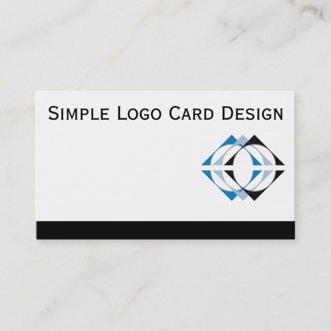 Generic Logo Business Card Template Professional (Front)