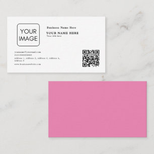 Generic Minimalist QR Code Professional Business Card