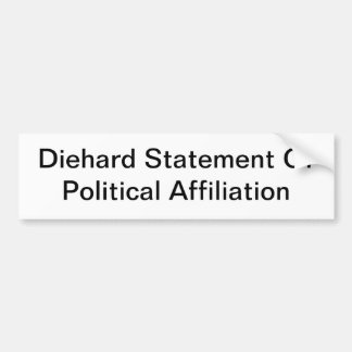 Generic Political Affiliation Bumper Sticker