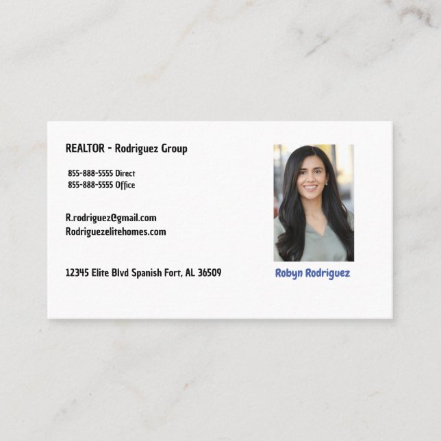 Generic Realtor Business Card (Front)