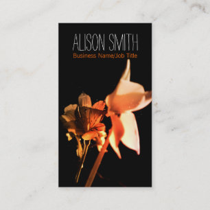 Generic Romantic flowers business card