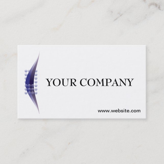 Generic Simple Logo Business Card Template (Front)