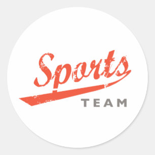 Generic Sports Team Classic Round Sticker
