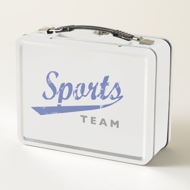 Generic Sports Team Metal Lunch Box (Back)