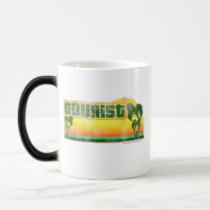 Generic Tourist Cheeky Retro Fun Travel Logo Magic Mug