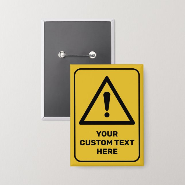 Generic Warning Triangle Sign (Front/Back)