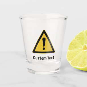 Generic Warning Triangle Sign Shot Glass