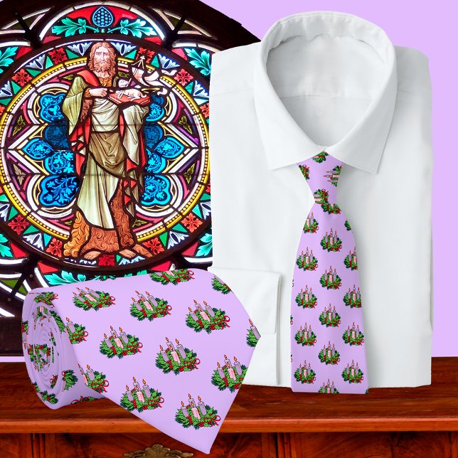 Generiic Advent Wreath Patterned Tie (Creator Uploaded)
