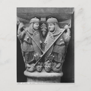 Generosity and Charity piercing two Vices Postcard