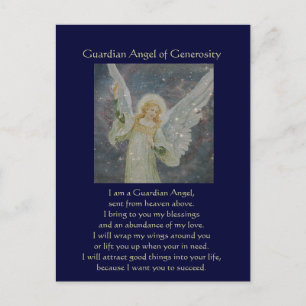 Generous - Guardian Angel of Generosity Postcard