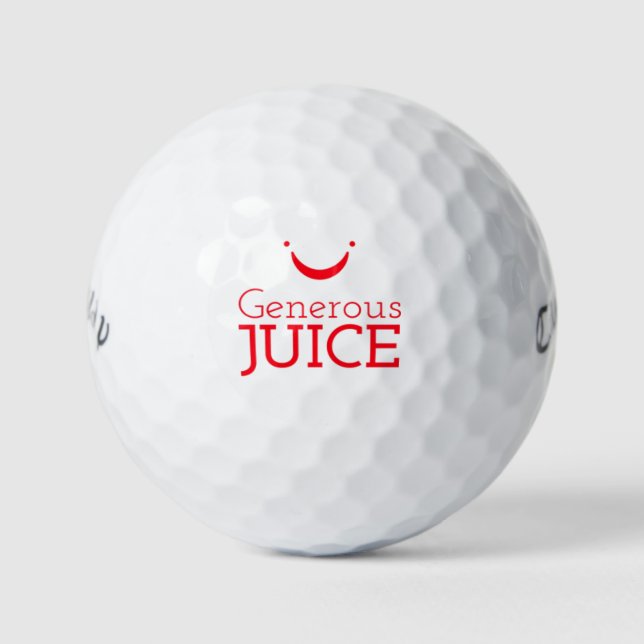 Generous Juice Golf Balls-Callaway Balls (Front)