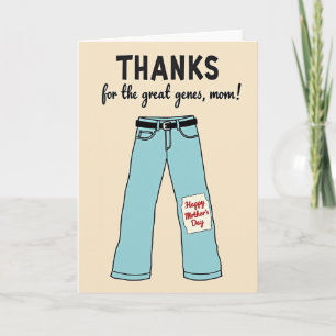 Genes Mum Illustration Card