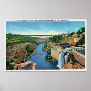Genesee River Gorge, Park Avenue Bridge Poster