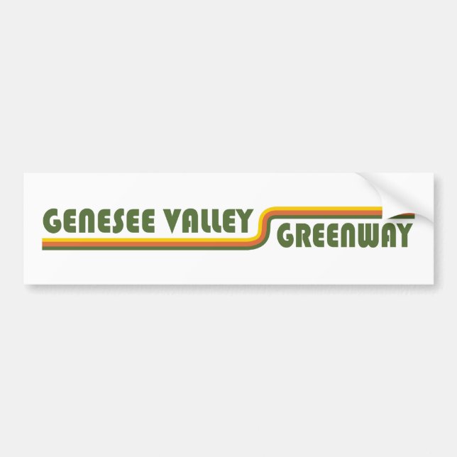 Genesee Valley Greenway New York Bumper Sticker (Front)