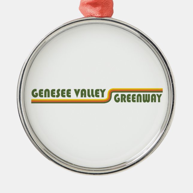 Genesee Valley Greenway New York Metal Ornament (Front)