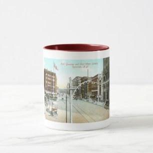 Genesee & Water Street, Syracuse, New York Vintage Mug