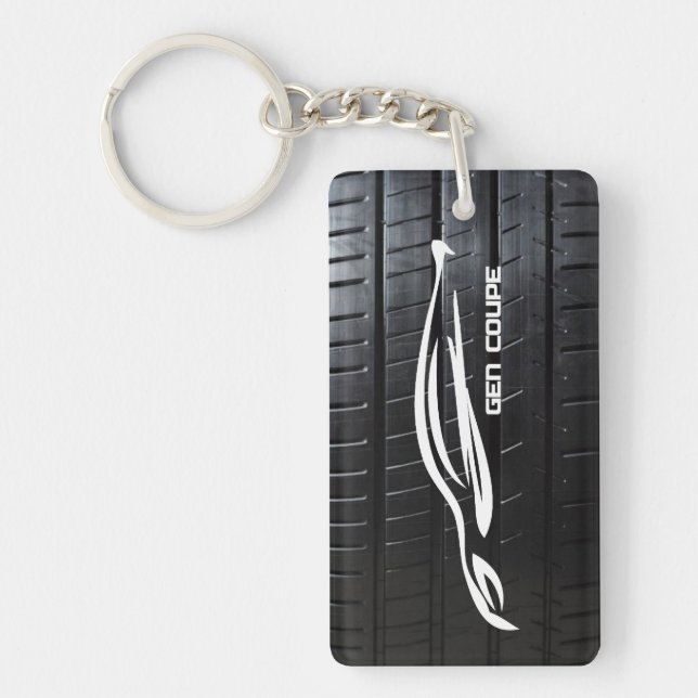 Geneseis Coupe with tire tread Key Ring (Front)