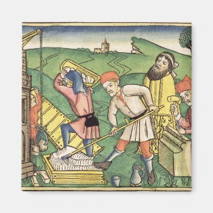Genesis 11 1-9 Building The Tower of Babel, from t Magnet