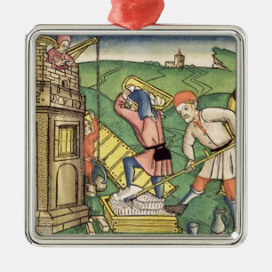 Genesis 11 1-9 Building The Tower of Babel, from t Metal Tree Decoration