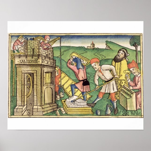 Genesis 11 1-9 Building The Tower of Babel, from t Poster (Front)