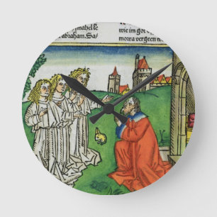 Genesis 18 2 Abraham and the Three Angels, from th Round Clock
