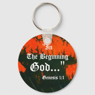Genesis 1:1 Abstract Keychain