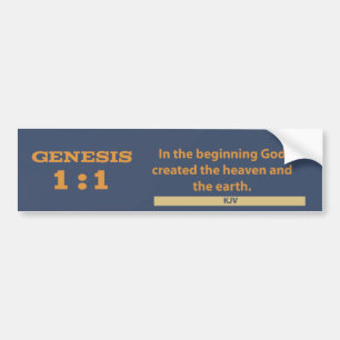 Genesis 1:1 Bumper Sticker