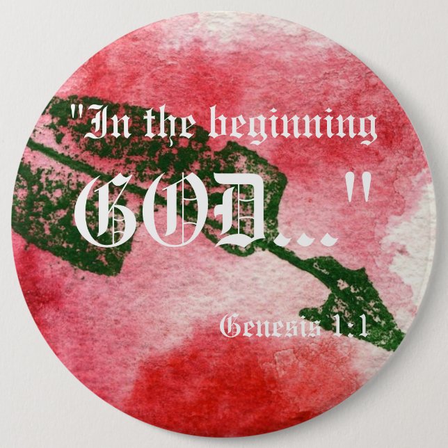 Genesis 1:1 Button (Front)