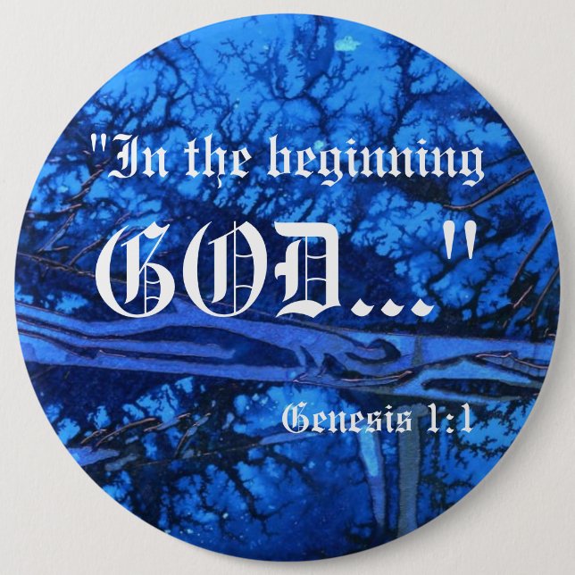 Genesis 1:1 Button (Front)