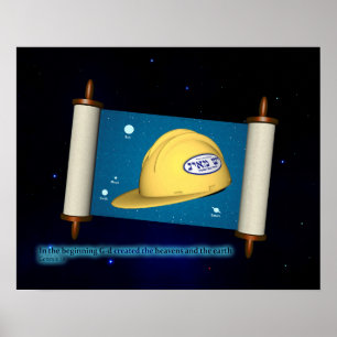 Genesis 1:1 - Construction Poster