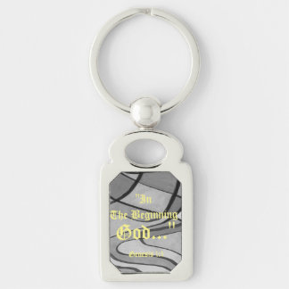 Genesis 1:1 In the beginning God..."Bible truth K Key Ring