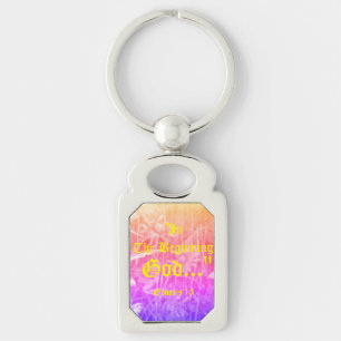 Genesis 1:1 In the beginning God..."Bible truth K Key Ring