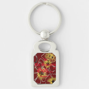 Genesis 1:1 In the beginning God..."Bible truth K Key Ring
