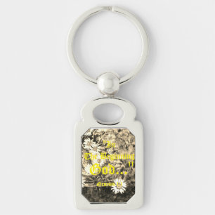 Genesis 1:1 In the beginning God..."Bible truth K Key Ring