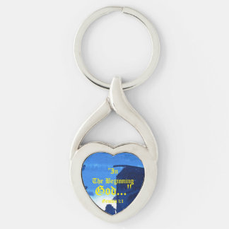 Genesis 1:1 In the beginning God..."Bible truth K Key Ring