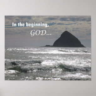 Genesis 1:1 In the beginning, God Poster