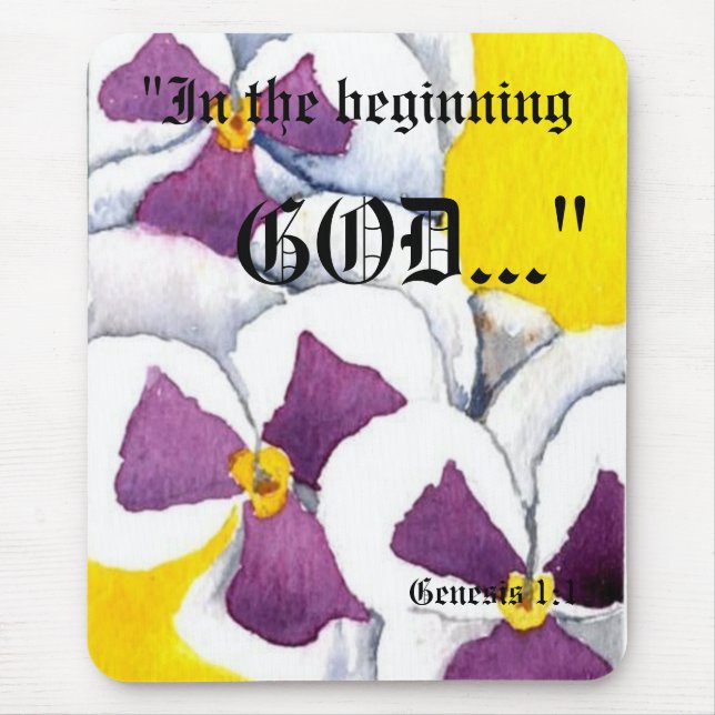Genesis 1:1 Mousepad (Front)