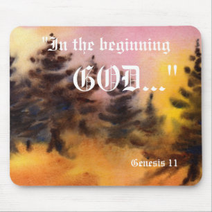 Genesis 1:1 Mousepad