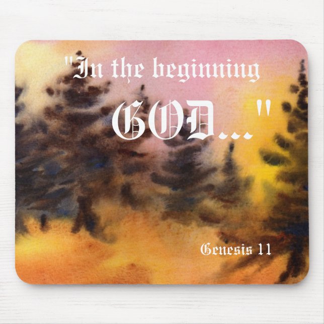Genesis 1:1 Mousepad (Front)