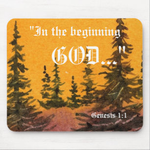 Genesis 1:1 Mousepad