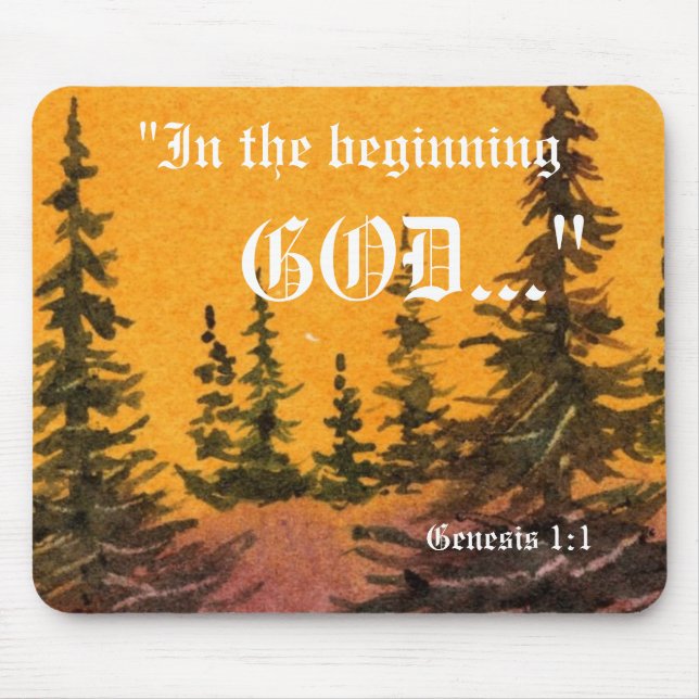 Genesis 1:1 Mousepad (Front)