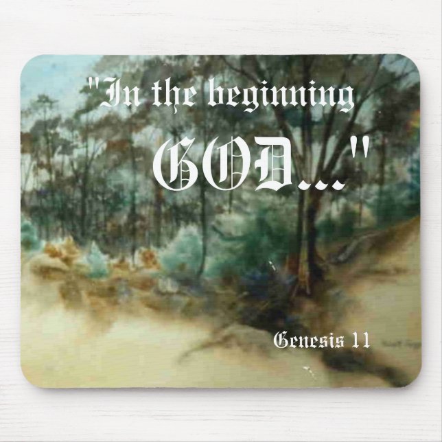 Genesis 1:1 Mousepad (Front)