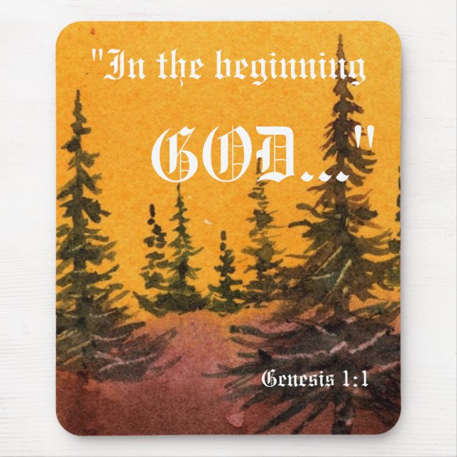 Genesis 1:1 Mousepad (Front)