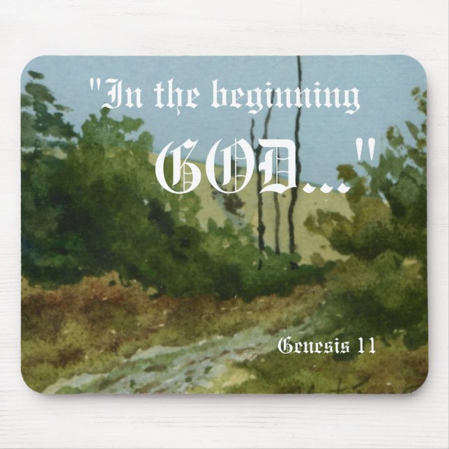 Genesis 1:1 Mousepad (Front)
