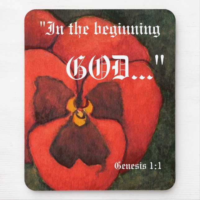Genesis 1:1 Mousepad (Front)