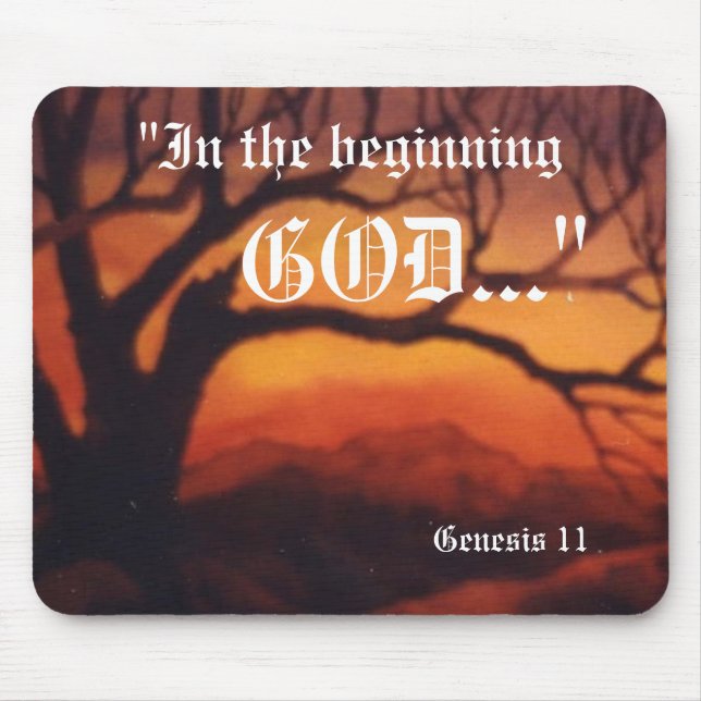 Genesis 1:1 Mousepad (Front)