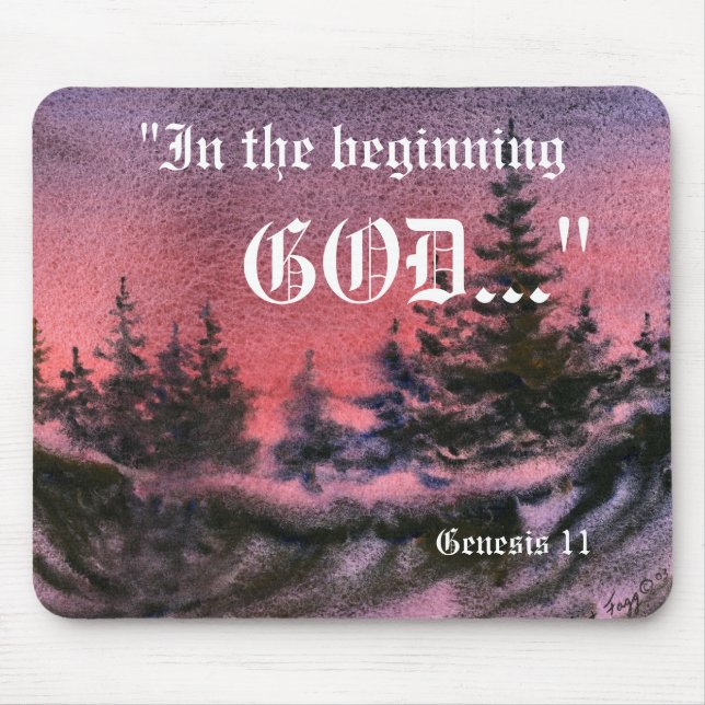 Genesis 1:1 Mousepad (Front)