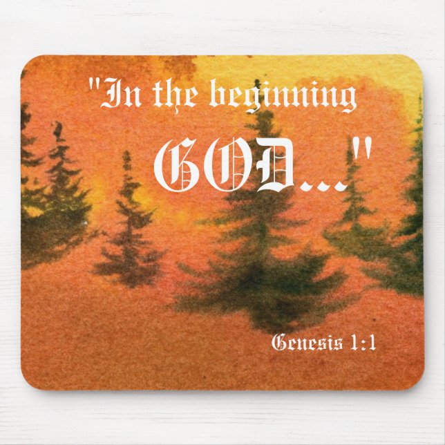Genesis 1:1 Mousepad (Front)